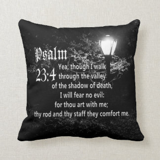 Coussin Cadeau chrétien fait sur commande de vers de bible