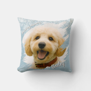 Coussin Cadeau commémoratif de photo personnalisée de coup