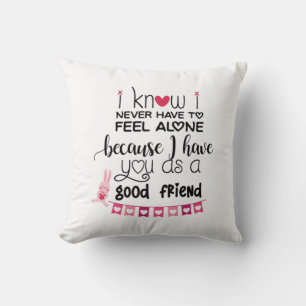 Coussin Cadeau Couple Je Sais Que Je N'Ai Jamais À Me Sent