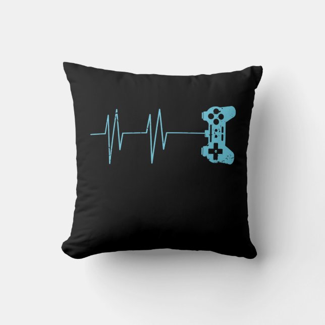 Coussin Cadeau d'amant de jeu vidéo de T-shirt de (Recto)