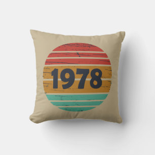 Coussin Cadeau d'anniversaire de naissance en 1978