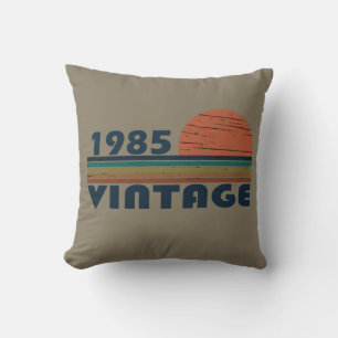 Coussin Cadeau d'anniversaire de naissance vintage 1985
