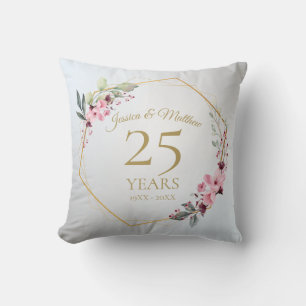 Coussin Cadeau d'anniversaire Mariage personnalisé