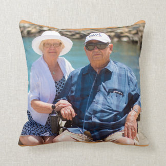 Coussin cadeau d'anniversaire photo personnalisé pour les