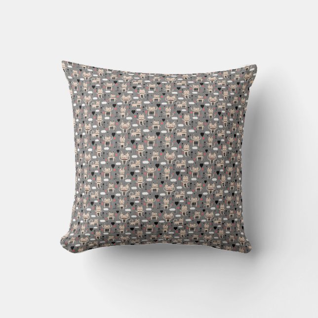 Coussin Cadeau de chat | Cute Chat Motif Enfant (Recto)