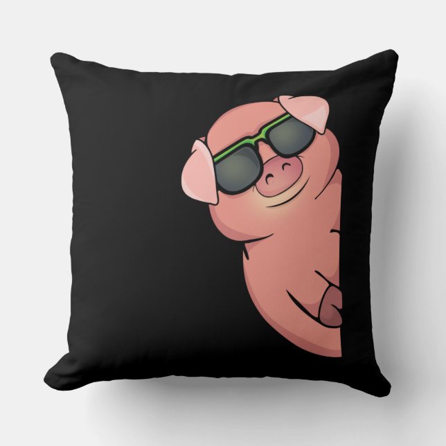 Coussin Cadeau De Cochon Pour Les Amateurs De Cochon Femme (Recto)