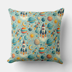 Coussin 🎉🌌 Cadeau de décoration d'aventure spatiale ludi