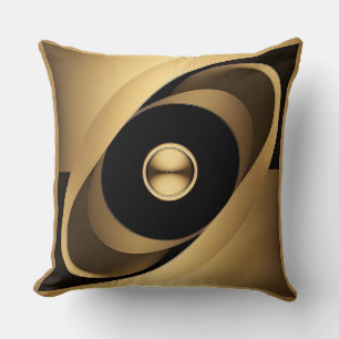 Coussin Cadeau de décoration de luxe géométrique doré pour