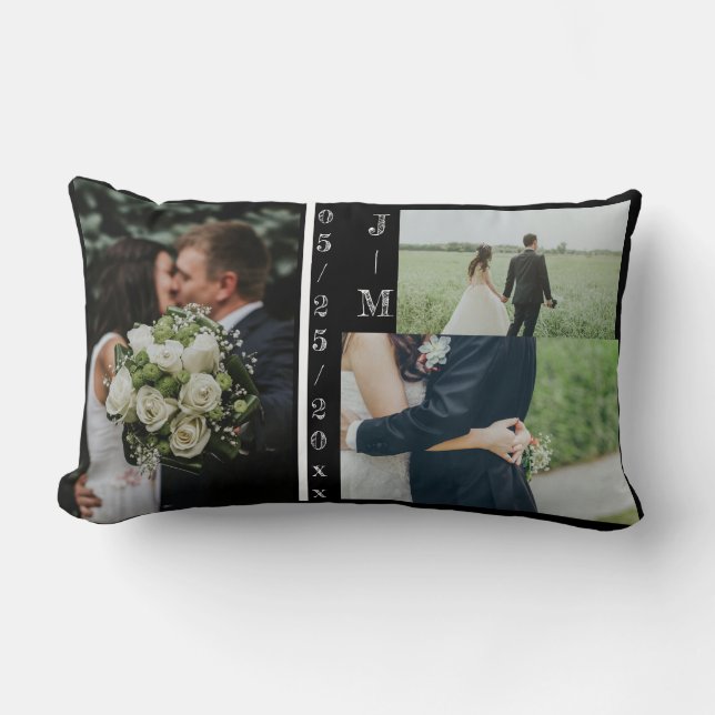 Coussin cadeau de famille Mariage multi-photo (Recto)