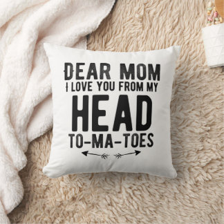 Coussin cadeau de jour mère drôle pour mère maman