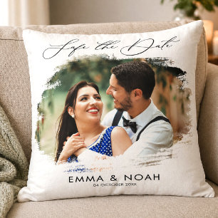 Coussin Cadeau de mariage personnalisé avec photo pour ann