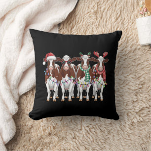 Coussin Cadeau de Noël de vache pour amateur de vache Ferm