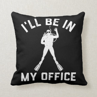 Coussin Cadeau de plongée plongée pour hommes amusant plon