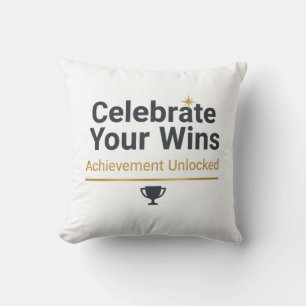 Coussin Cadeau de réussite motivant