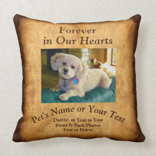 Coussin Cadeau de sympathie pour la perte d'animal