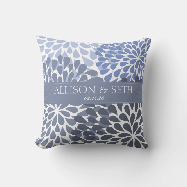 Coussin Cadeau de wedding shower de chrysanthème (Recto)