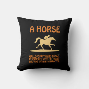 Coussin Cadeau équestre   A Horse Gallops