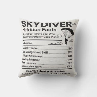 Coussin cadeau faits nutritionnels pour parachutis