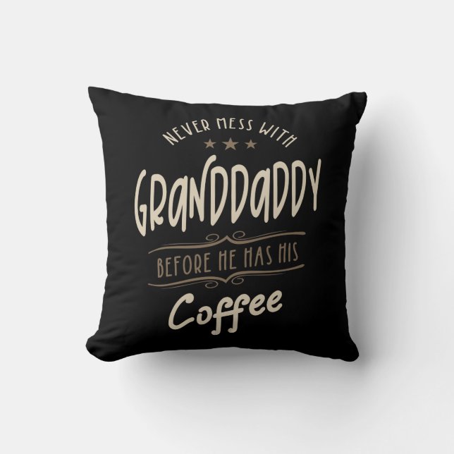 Coussin Cadeau Granddaddy Café Grandpa (Recto)