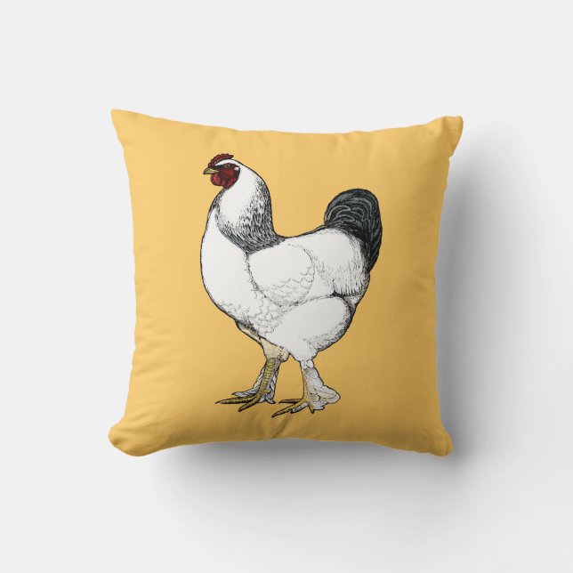 Coussin Cadeau léger de coq de Brahma pour l'agriculteur (Recto)