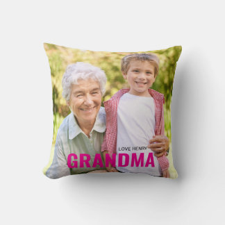 Coussin Cadeau Mémorable Personnalisé avec Photo pour MAMI