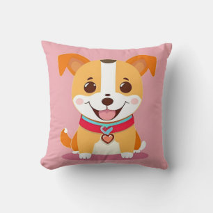 Coussin Cadeau mignon chiot de dessin animé pour amateur d