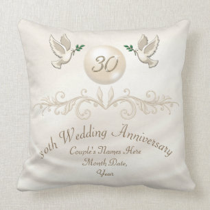Coussin Cadeau personnalisé de 30 ans pour femme