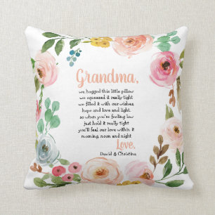 Coussin Cadeau personnalisé pour grand-mère
