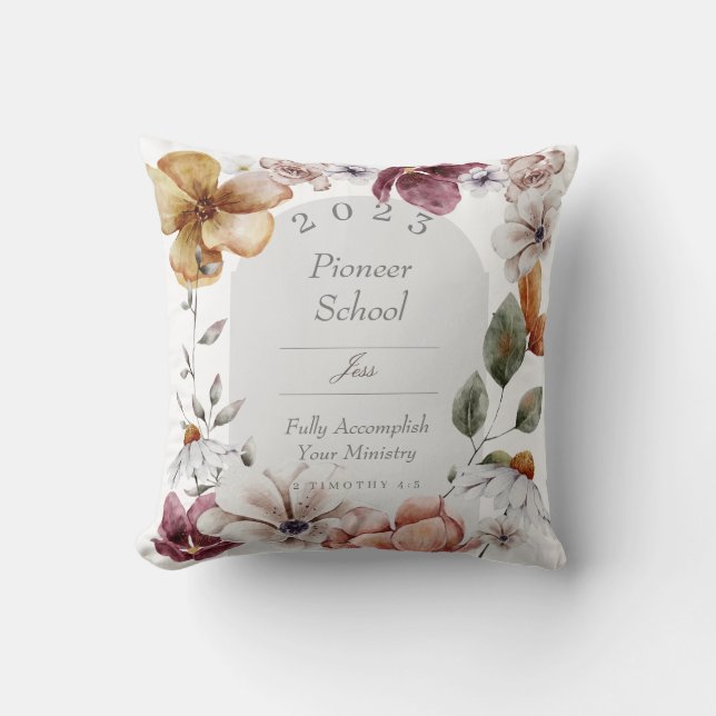 Coussin Cadeau personnalisé pour le pionnier JW 2023 Throw (Recto)