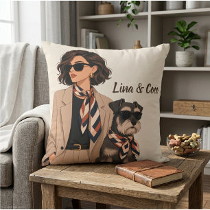 Coussin "Cadeau personnalisé pour maman de chien" "Proprié