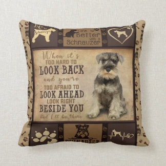 Coussin Cadeau personnalisé Schnauzer Dog Blanket, proprié