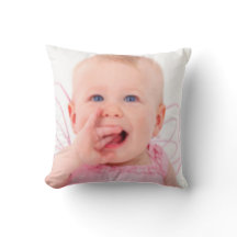 Coussin cadeau photo bébé