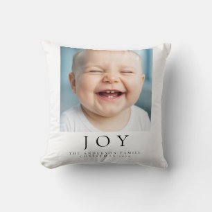 Coussin Cadeau photo de famille moderne Joy