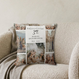 Coussin Cadeau photo de meilleures amies modernes