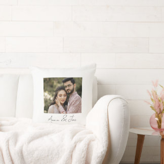Coussin Cadeau photo personnalisé de la Saint-Valentin