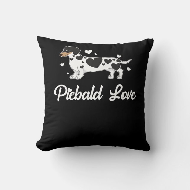 Coussin Cadeau pie de propriétaire de chien de teckel (Recto)