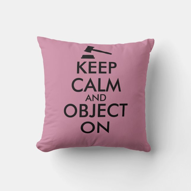 Coussin Cadeau pour l'étudiant en droit ou le prof. de (Recto)