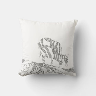 Coussin cadeau pour maman figurine abstraite en bâton jet
