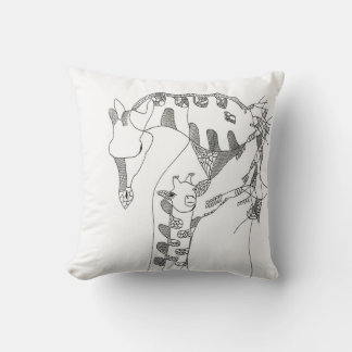 Coussin cadeau pour maman figurine abstraite jetée pilule