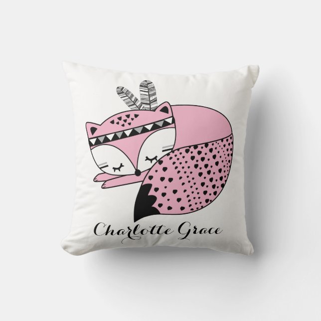 Coussin Cadeau tribal de crèche de forêt de région boisée (Recto)