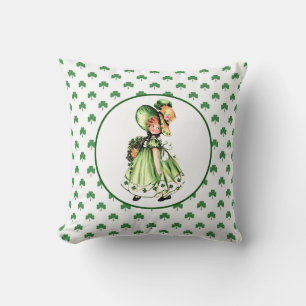 Coussin Cadeau Vintage irlandais de petite fille