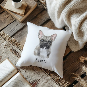 Coussin Cadeaux Amoureux de les chiens Bulldog français pe