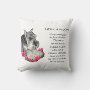 Coussin Cadeaux d'art Schnauzer miniature