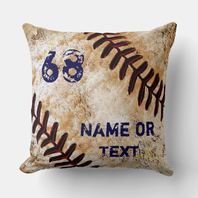 Coussin Cadeaux de baseball personnalisés pour les aînés V (Recto)