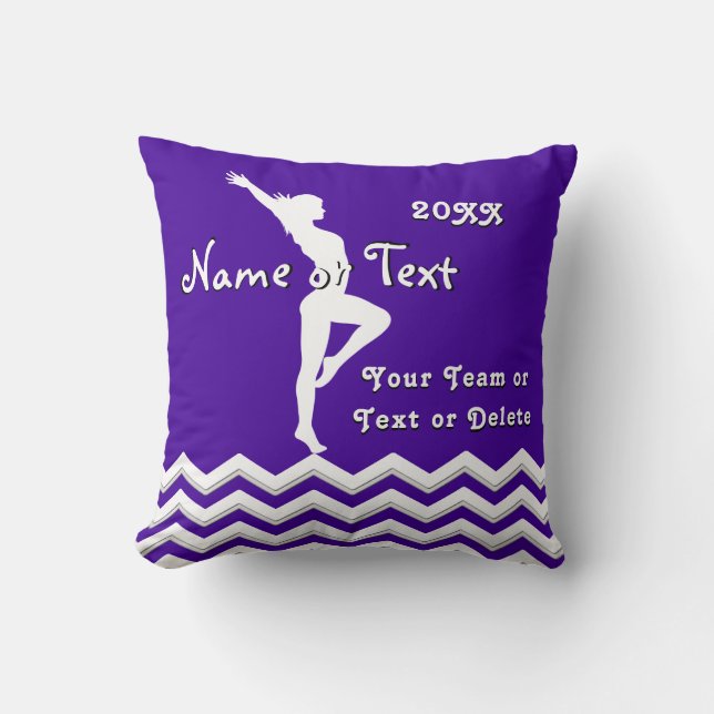 Coussin Cadeaux de gymnastique personnalisés pour filles C (Recto)