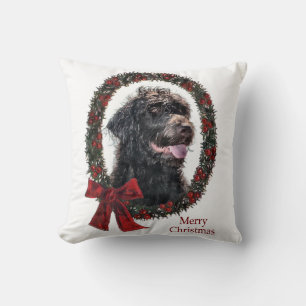 Coussin Cadeaux de Noël de Labradoodle