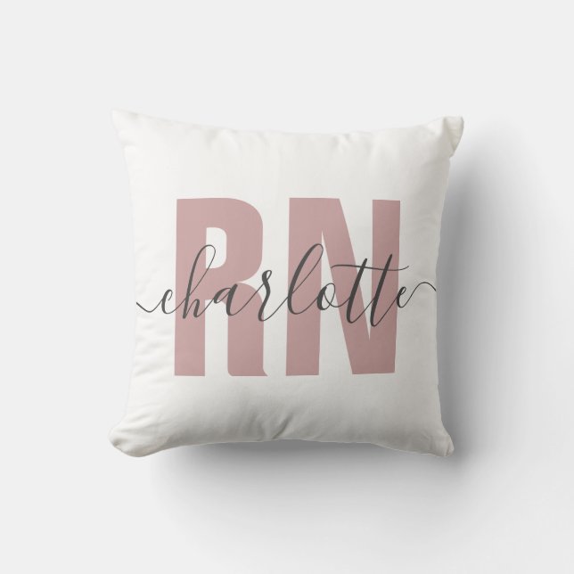 Coussin Cadeaux d'études d'infirmière autorisée (Recto)