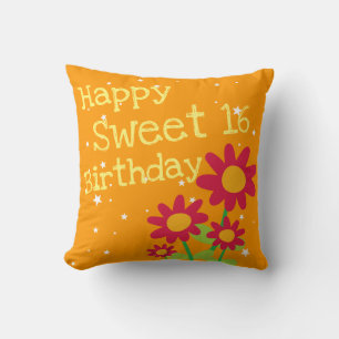 Coussin Cadeaux du 16e anniversaire
