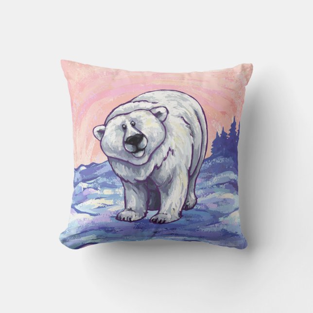Coussin Cadeaux et accessoires d'ours polaire (Recto)