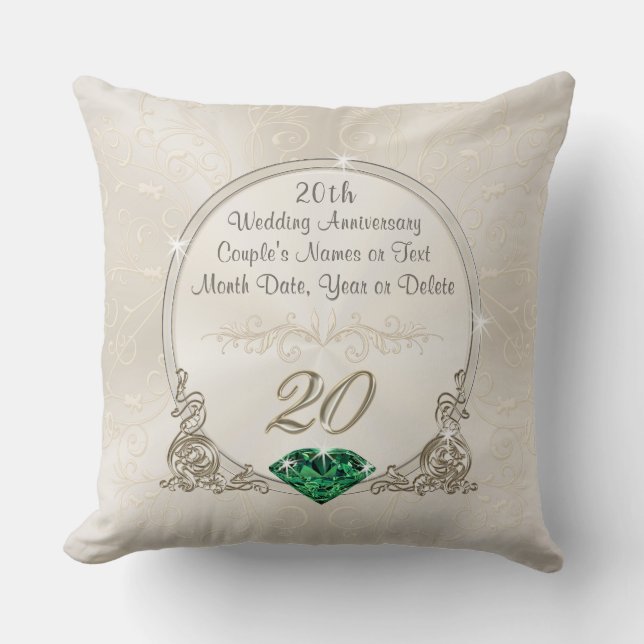 Coussin Cadeaux magnifiques du 20e anniversaire, Personnal (Recto)